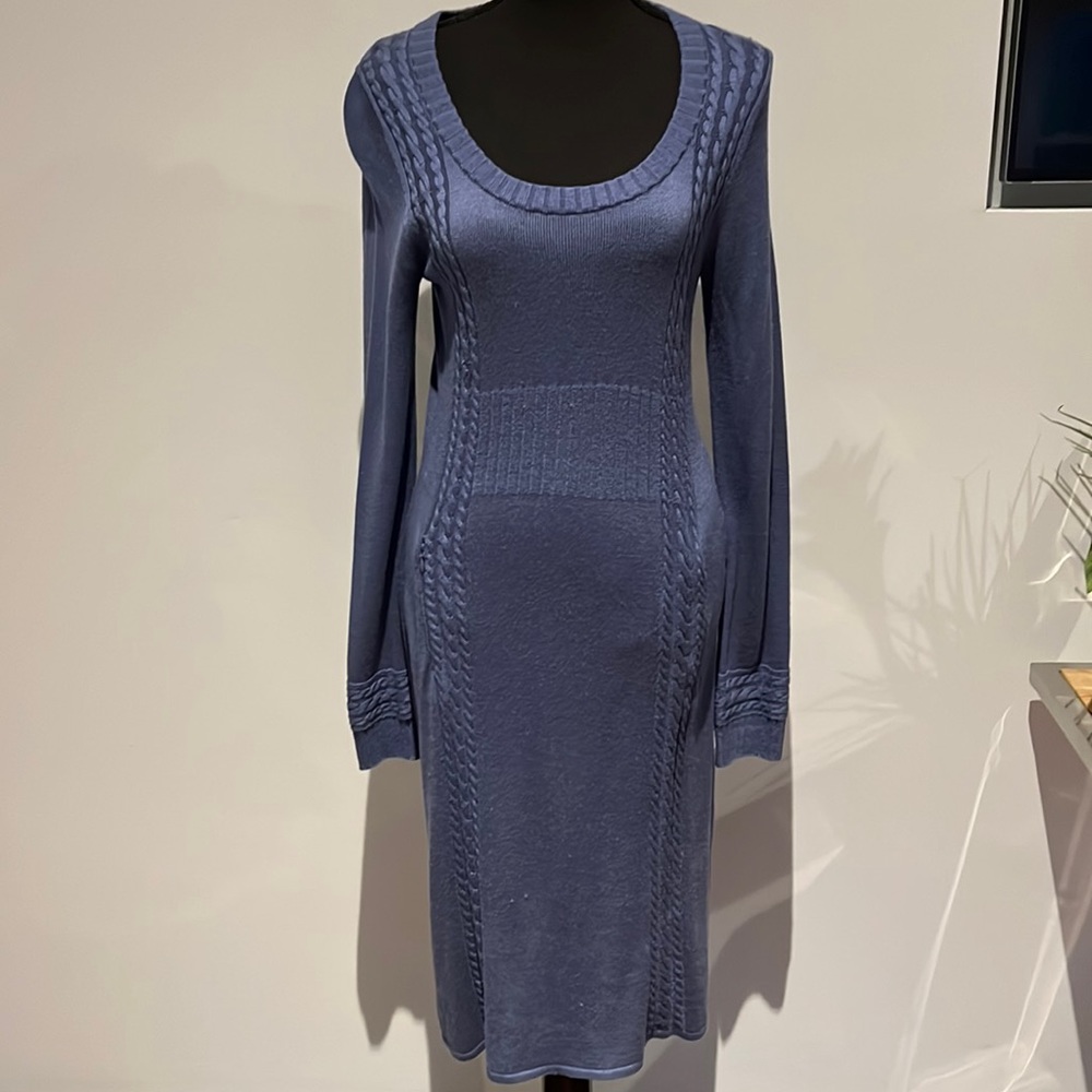 “Athletes” blue sweater dress